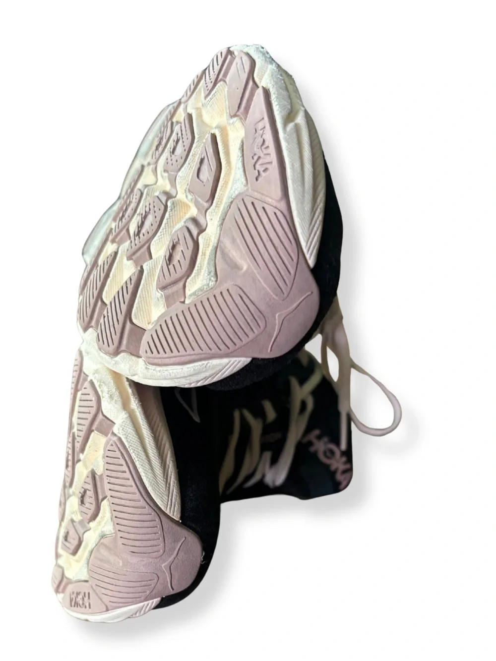 HOKA Clifton 9 Women’s Running Shoes Black Pink US 8.5 Athletic